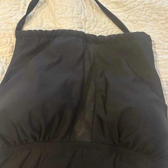 Calvin Klein Solid Black One Piece Swimsuit Sz. 6 - Picture 3 of 5